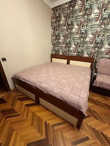 Yataq otağı mebel dəsti Tərkibi: Tek neferlik 2 eded yataq,üzerinde — 3