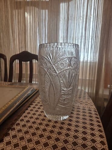 meyvə vitrin: Klassik kəsimli büllur dəst razlasma yolu ilə satlir - 2 ədəd hündür — 9