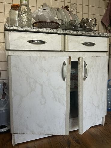 2ci el skaf: Mətbəx mebel gəlin aparın - Komplekt: üst asma şkaflar və alt — 2