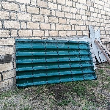 divar paneleri: Yaşıl rəngli metal profnastil/metal kiremit panelləri Məhsulun — 1
