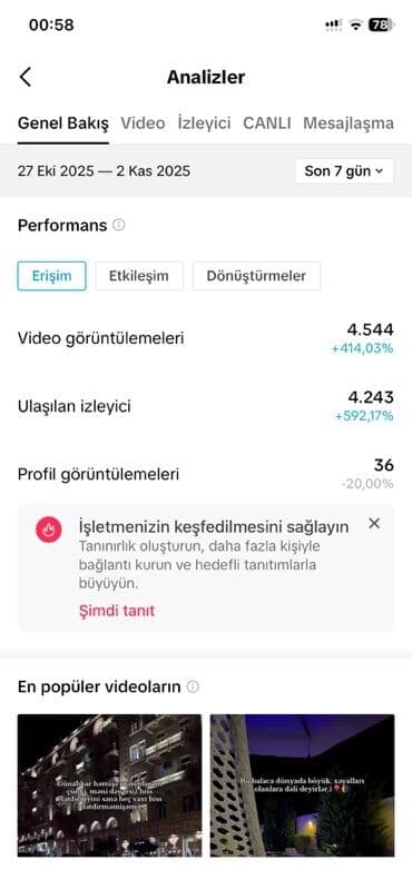 Tibb, əczaçılıq: Tiktok satilir TikTok hesabı – Analitika və auditoriya göstəriciləri — 3