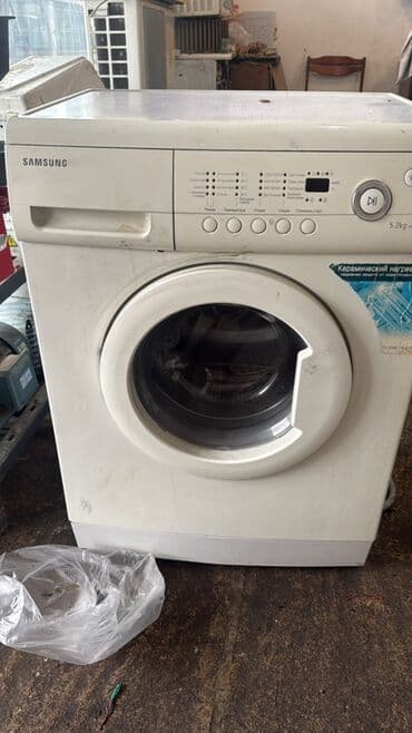 ilkin odenissiz kreditle qizil 2020: Paltaryuyan maşın Samsung, 5 kq, Avtomat, Qurutmasız, Kredit yoxdur — 1