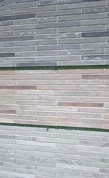 Fasad üçün müxtəlif rəng və fakturalı dekorativ daş panelləri. Bu — 6