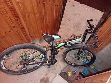focus velo: Velosiped “AKSport” markalı dağ tipli modeldir. Qara-yaşıl rəng — 1