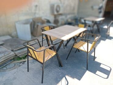 stul restoran: Mətbəx üçün, Yeni, Qatlanmayan, rəng - Göy Stul — 5