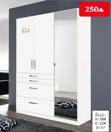 *Dolab 3qapılı 250Azn* Ölçü:200×120×47 Sifarişlə hazırlanır ✔️ təhvil