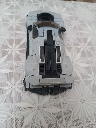 mozaika oyuncaq: LEGO Speed Champions üslubunda yığılmış Mercedes-AMG hiperkar oyuncaq — 3