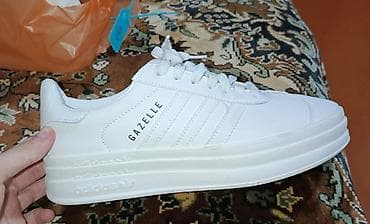krosovkalar: Adidas ayaqqabı kişi üçün təzədir 41 razmer Ağ rəngli adidas Gazelle — 3