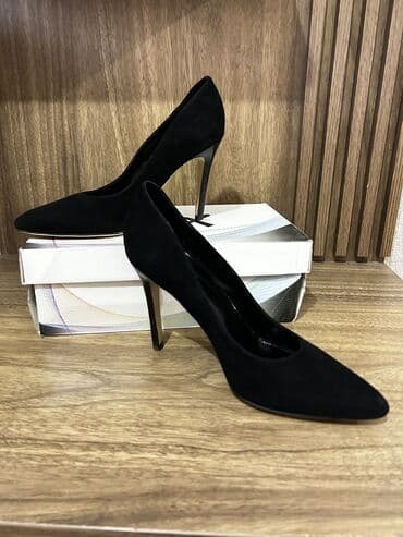 qadin pencekleri: Туфли, Размер: 38, цвет - Черный, Новый — 3