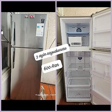 Yeni 2 qapılı Samsung Soyuducu Satılır, rəng - Boz — 1