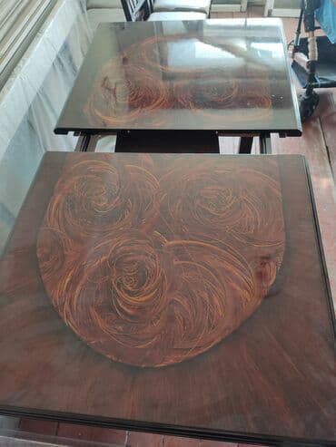 стекло для стола: Açılan, 6 stul — 1