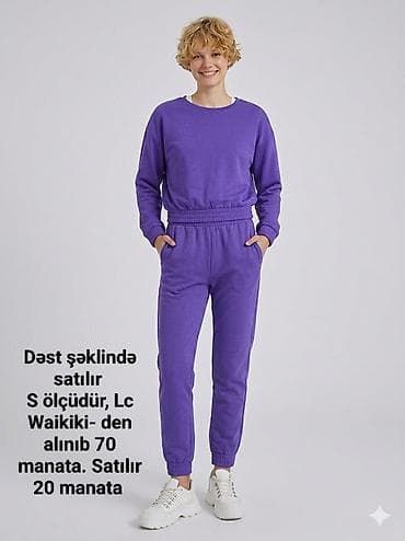 LC Waikiki dəsti – bənövşəyi rəngdə rahat sport geyim. - Ölçü: S - — 1