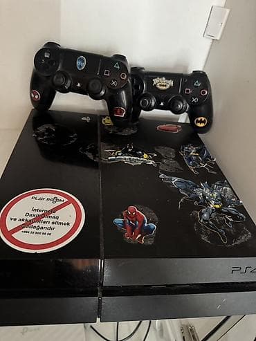 hdd disk: PlayStation 4 (PS4) oyun konsolu – 2 ədəd DualShock 4 oyun pulti ilə — 2