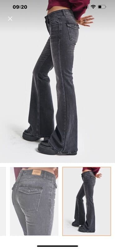 qabardindən qadın şalvarları: 69 azne trendyoldan sifaris olunub olcu 36 yazilib 34 olcuye uygun — 2