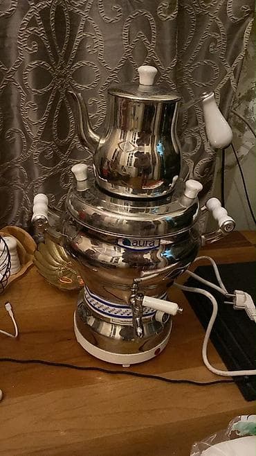 Elektronika: Aura elektrikli samovar-çaydan dəsti, yenidir istifade olmayib — 1