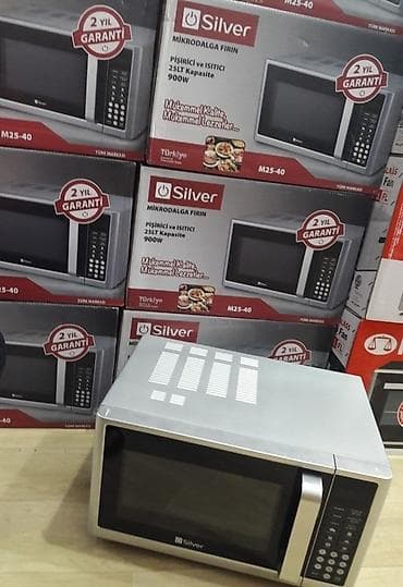 Mikrodalğalı soba Silver, Ayrıca dayanan, Mikrodalğalar ilə, rəng - Boz, Yeni — 8