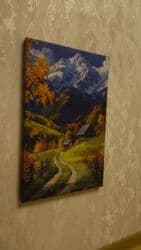 Фигуры: 🖤 Divarlarına təbiətin sehrini gətir! Dağ mənzərəsi, payız rəngləri — 2