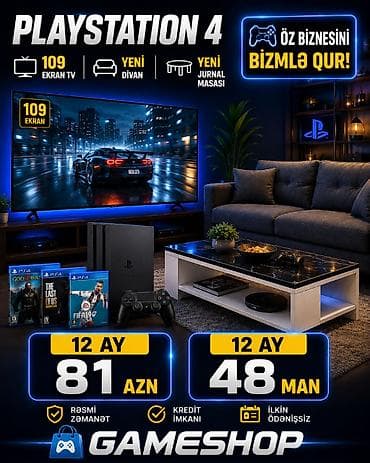 playstation divan: PlayStation 4 oyun paketi – “GameShop” - PS4 konsolu və DualShock 4 — 1