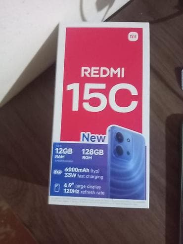 nintendo switch azerbaycan: Xiaomi Redmi 15C – Yeni - Yaddaş: 128 GB ROM - RAM: 12 GB‑a qədər — 3