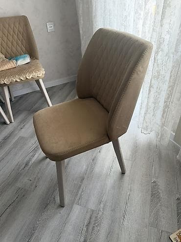 stul qedimi: Qonaq otağı üçün, İşlənmiş, Qatlanmayan, rəng - Bej Stul — 2