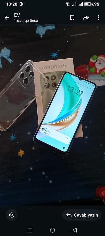 gence telfonlar: Honor X6b, 256 GB, rəng - Yaşıl, Barmaq izi — 3