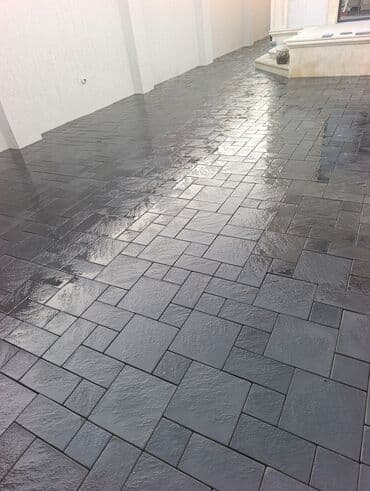 duz corek: Tamet döşəmə xidməti – dekorativ beton/daş təməli ilə həyət və giriş — 3