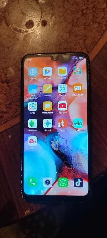 samsung galaxy neo plus: Redmi Note 7, 32 GB, rəng - Mavi, Barmaq izi — 2