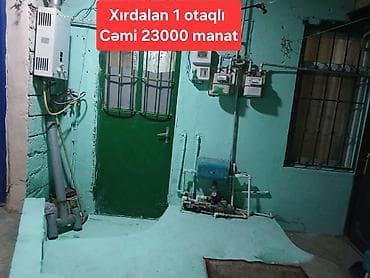 Xırdalanda 1 otaqlı kiçik ev/sahə Əșyalı Satılır. Sadece Elektronika