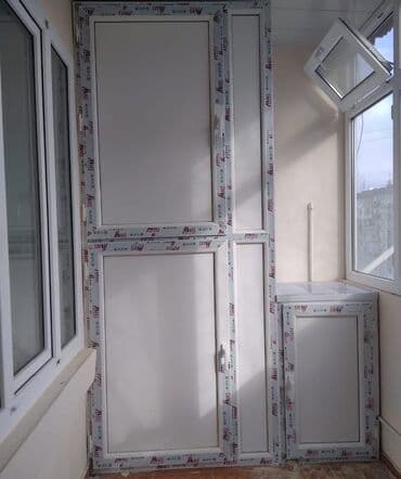 plastik qapilari: Plastik şkaflar balkonlar, lojikalar, bloklar, küçə üçün, kombi — 2