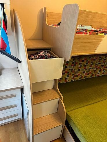 ucuz servantlar: Oğlan və qız üçün, İkinəfərlik çarpayı — 4