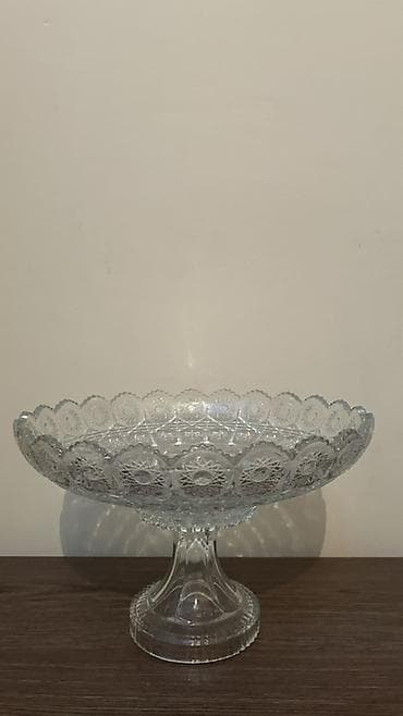 meyve qabl: Şüşə ayaqlı meyvə/qabi xrustal — 2