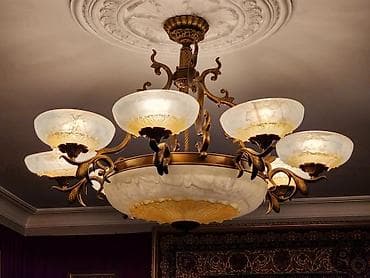 çiraq: Çılçıraq, 9 lampa, Metal — 1