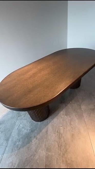 kelebek mebel: Qonaq masası, İşlənmiş, Açılmayan, MDF, Oval masa — 1