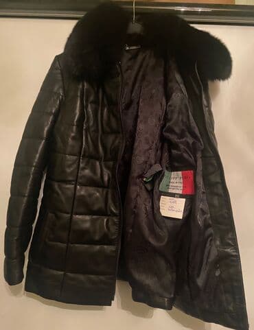 fosfor kurtka: 580 manata alınıb, təmiz dəri orginal mexdir Geyilməyib etiketi — 2