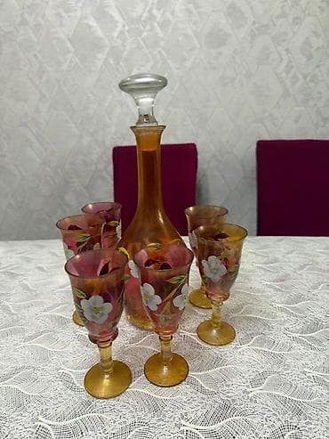servisler: Mətbəx və süfrə üçün dekorativ qab-qacaq dəsti - Kristal — 4