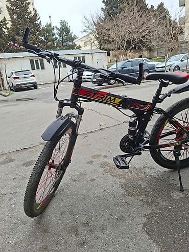 velosiped dinamosu: STRIM V9 qatlanan dağ velosipedi - Qatlanan alüminium/metal çərçivə – — 4