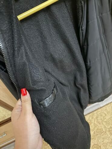 kişi dəri godəkcələr: Qışlıq kişi gödəkçəsi – qara rəng - Model: düz kəsim, quilted — 2