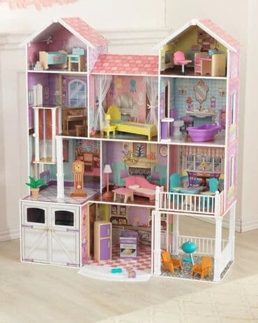 uşaqlar üçün kombinzon şortlar: Игрушечный домик для девочки привезенный из Европы . Экологически — 3