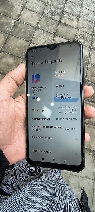 xiao: Redmi 9, 64 GB, rəng - Boz, Barmaq izi — 3