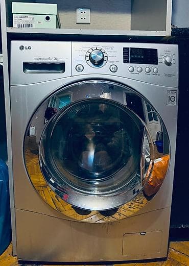Paltaryuyan maşın LG, 6 kq, İşlənmiş, Avtomat, Qurutma var, Ünvandan götürmə — 1