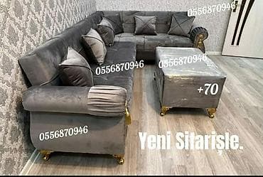 kreditle divan satisi: Künc divan, Qonaq otağı üçün, Parça, Bazalı, Açılan, Kitab — 8