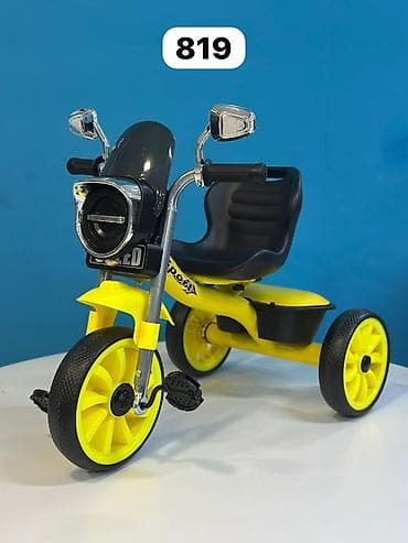oyuncaql: Uşaq üçtəkərli velosiped – model 819 - Dizayn: Moto-üslublu qabaq — 2