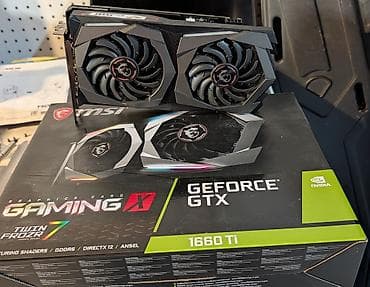 keys kompyuter: Videokart MSI GeForce GTX 1660 Ti, 6 GB, İşlənmiş — 1