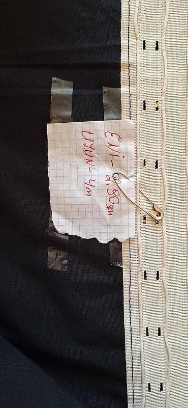 jalüs: Qara fon üzərində qızılı marmor effektli dekor pərdələr. islenmeyib — 8