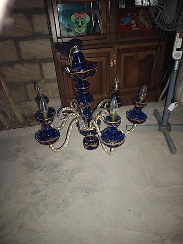Другой декор и предметы интерьера: Люстра, 6 ламп, Стекло — 3