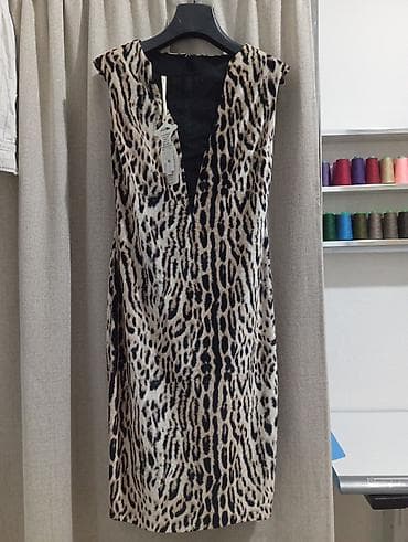 Leopar naxışlı qolsuz don - Dizüstü uzunluqda, qolsuz kəsim - Dərin — 2