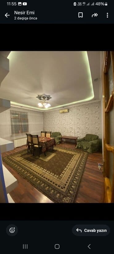 100 kv. m, 3 otaqlı, Qaz, Su, Kombi