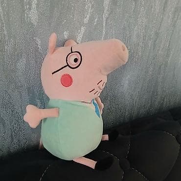 oyuncaq tank: Yumşaq oyuncağı — “Papa Donuz” (Peppa Pig dünyası) - Material: yumşaq — 1