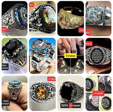 YENİ, DƏBLİ ÜZÜKLƏR satılır. POLAD materialdan hazırlanmış