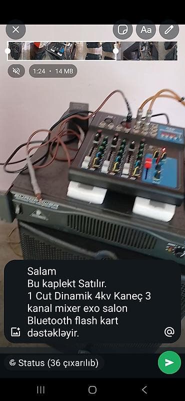 simli mikrofon: Kolonka, Növ - Akustik, rəng - Qara — 6